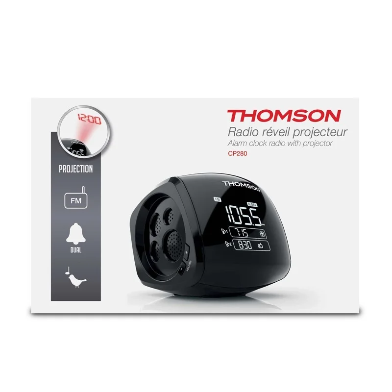 image de Radio-Réveil Avec projection THOMSON CP280 - Noir