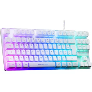 image de Clavier gaming G-LAB CAESIUM TKL RGB / Blanc