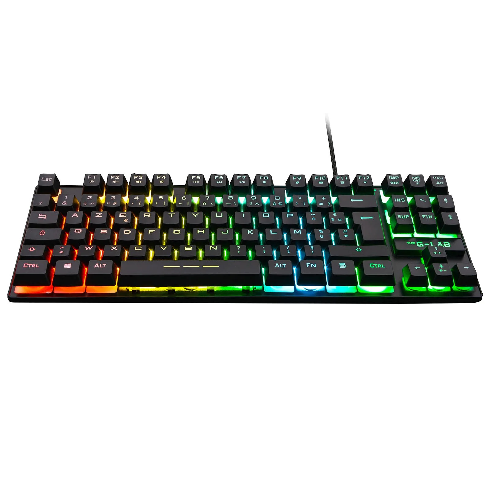 image de Clavier gaming G-LAB CAESIUM TKL RGB / Noir