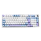 image de Clavier Sans Fil Gaming G-LAB keys Elite 400 RGB - Blanc et Bleu
