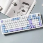 image de Clavier Sans Fil Gaming G-LAB keys Elite 400 RGB - Blanc et Bleu