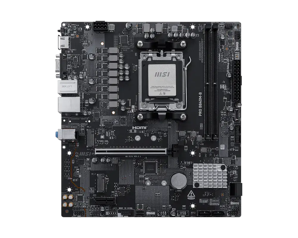 image de Carte Mère Msi Pro B840M-B DDR5 Ez PCIe Clip II
