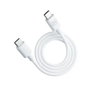 image de Câble 3MK Hyper USB-C vers USB-C 1,2m Blanc