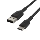 image de Câble Belkin Boost Charge tressée USB-A vers USB-C (15 W, 1 m, noir)