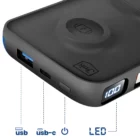 image de Powerbank 3mk Magsafe 10000 Mah Avec Câble Lightning Et Usb C Noir