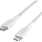 image de BELKIN Câble USB - Lightning 1 m torsadé Blanc (CAA004bt1MWH)