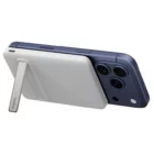 image de Power Bank magnétique sans fil Belkin Boost Charge Slim 15 W avec support intégré Blanc