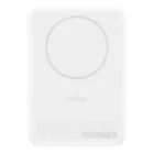 image de Power Bank magnétique sans fil Belkin Boost Charge Slim 15 W avec support intégré Blanc