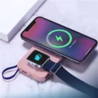 image de Powerbank 3mk Magsafe 10000 Mah Avec Câble Lightning Et Usb C Rose