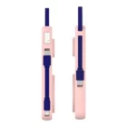 image de Powerbank 3mk Magsafe 10000 Mah Avec Câble Lightning Et Usb C Rose