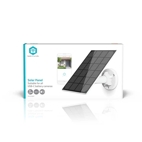 image de Panneau Solaire Nedis SOLCH10WT - 5.3 V DC - 0.5 AA - USB Type-C