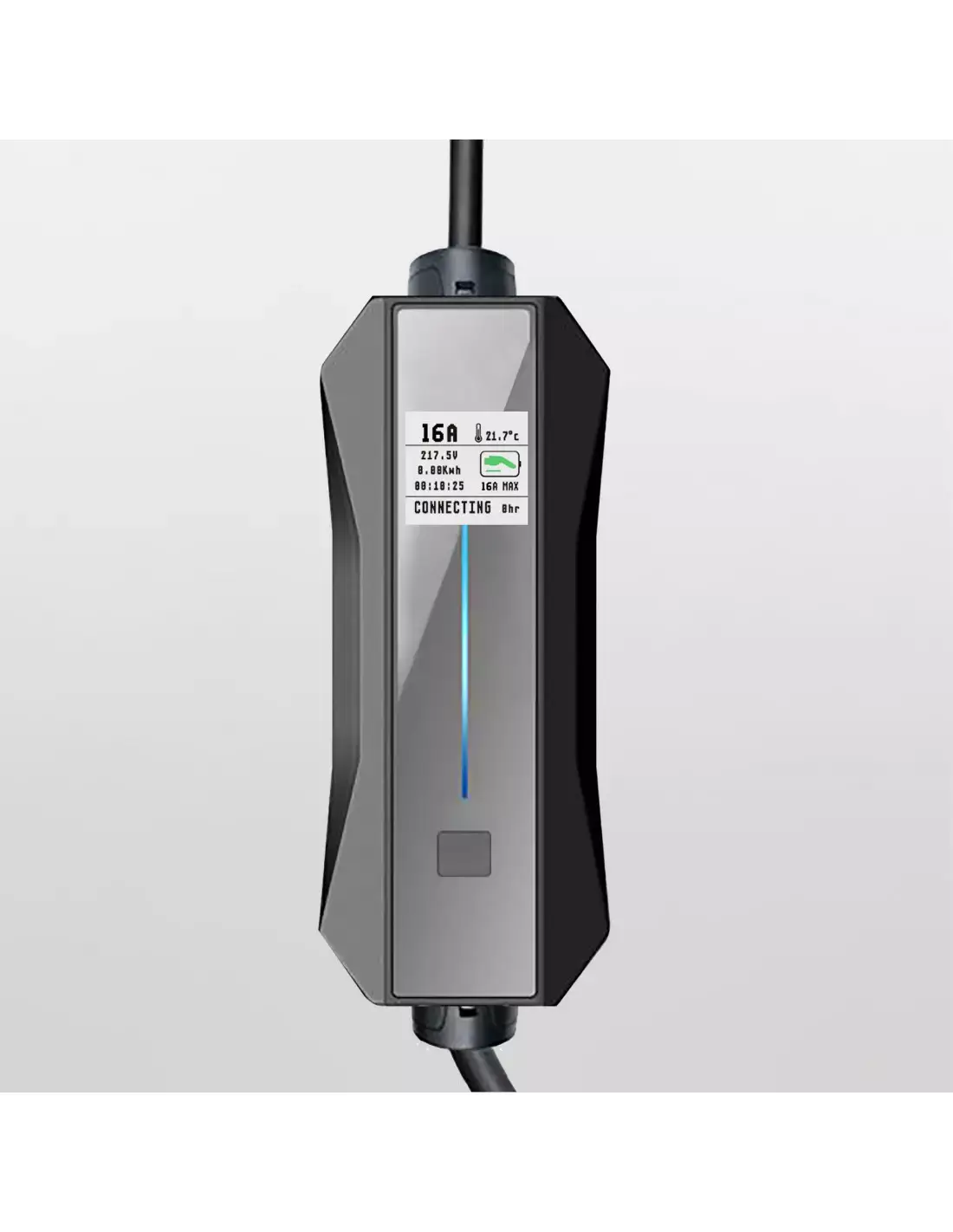 image de Chargeur Ev portable + 5m Charging Câble, Mode 2, Schuko-T2, Monophasé, 16A