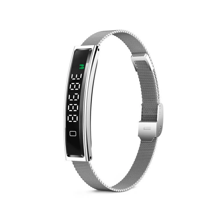 image de KSIX Serena smartband ultra-léger avec écran, 100 modes sport et sommeil argenté