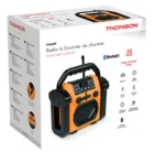 image de Radio Enceinte Sans fil Thomson WKR50BT De Chantier - Noir et Orange
