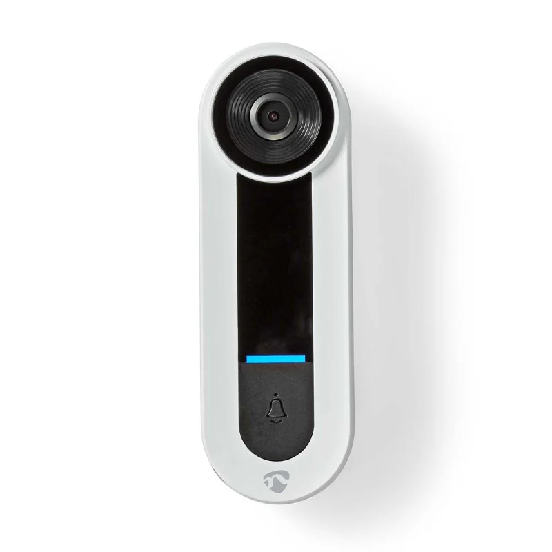 image de Sonnette vidéo intelligente Nedis WIFICDP40CWT avec Wi-Fi et détection de mouvement