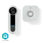 image de Sonnette vidéo intelligente Nedis WIFICDP40CWT avec Wi-Fi et détection de mouvement